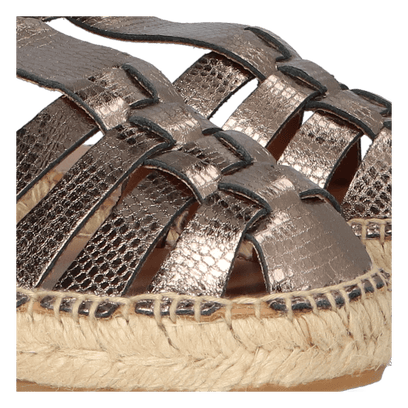 Evian-CA Damen Leder-Espadrilles Plom