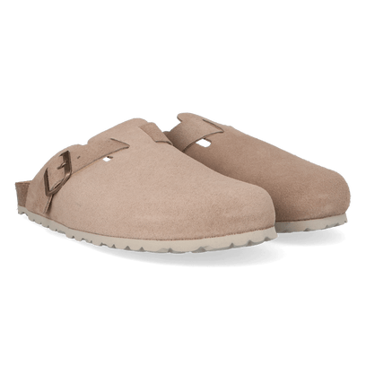 Gregor-QT Herren Wildleder-Clogs Gris
