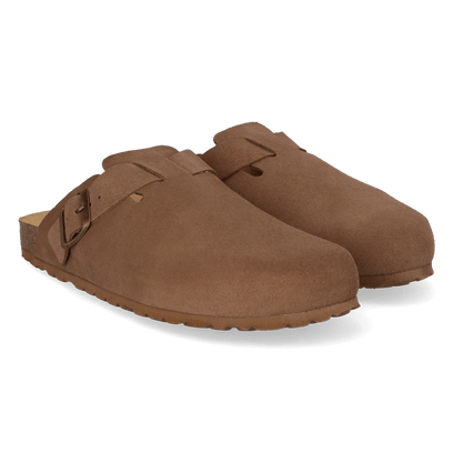 Gregor-QT Herren Wildleder-Clogs Taupe