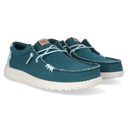 Wally Braided Herren Halbschuhe Deep Green/Harbor Grey