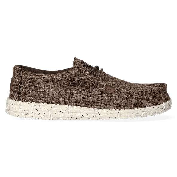 Wally Blend Herren Halbschuhe Linen Dark Brown