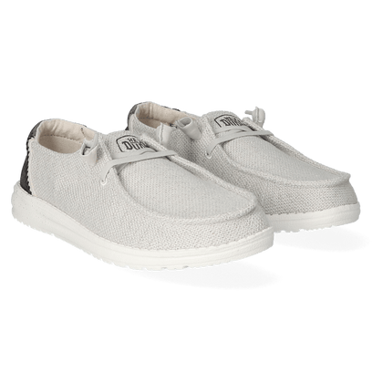 Wendy Woven Damen Halbschuhe Light Grey