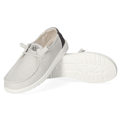 Wendy Woven Damen Halbschuhe Light Grey