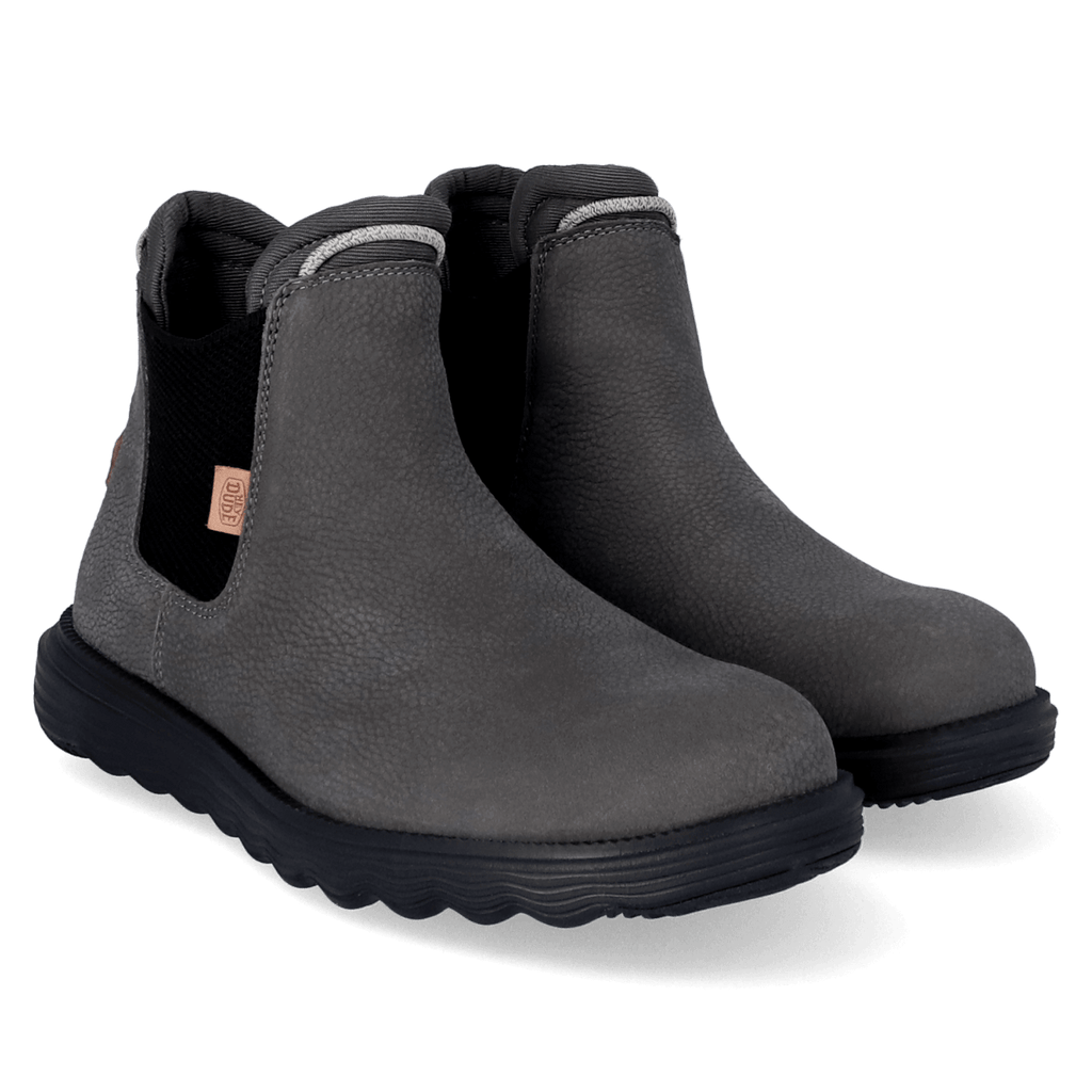 Branson Craft Leather Herren Boots Grey