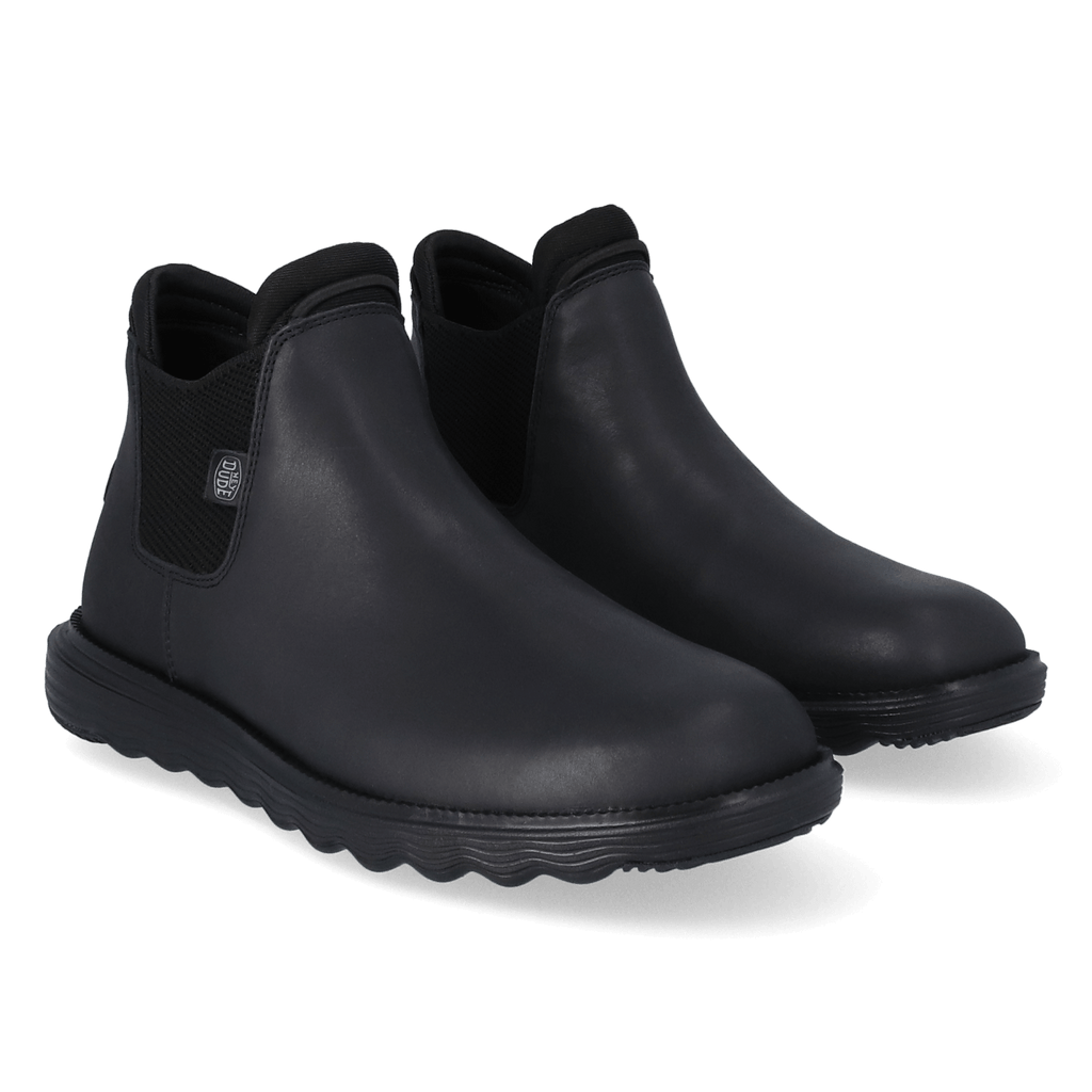 Branson Craft Leather Damen Boots Black
