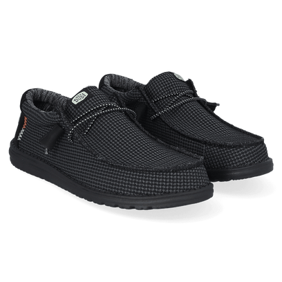Wally Sport Mesh Herren Halbschuhe Black/Black