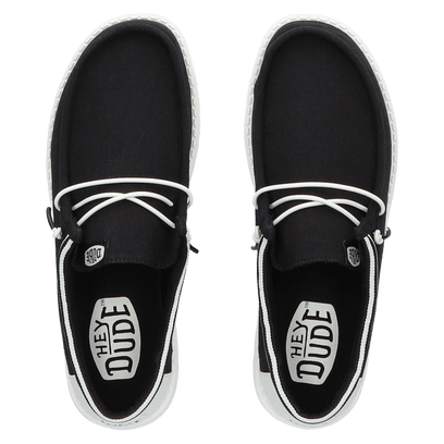 Wally Letterman Herren Halbschuhe Black/White