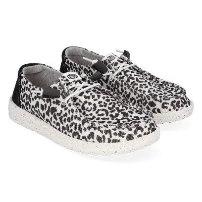 Wendy Damen Halbschuhe Leopard Black/Grey