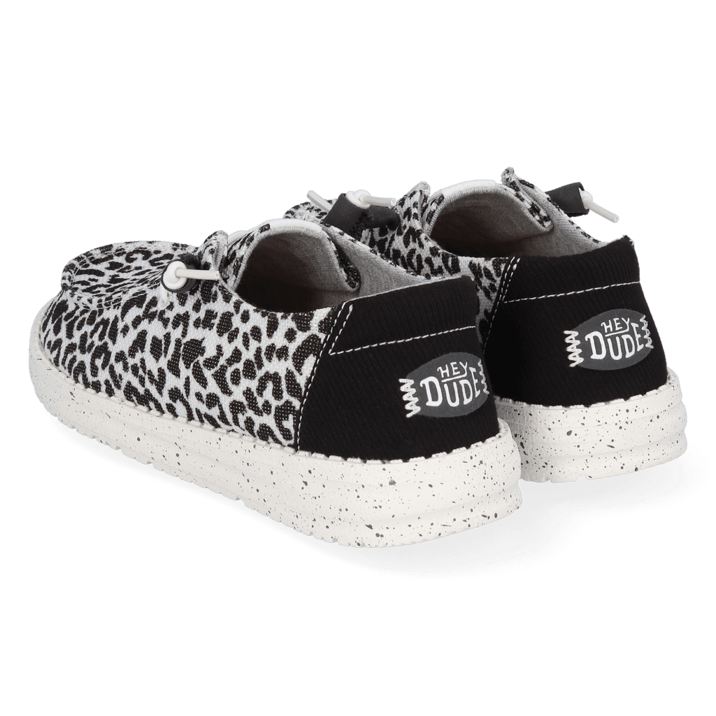 Wendy Damen Halbschuhe Leopard Black/Grey