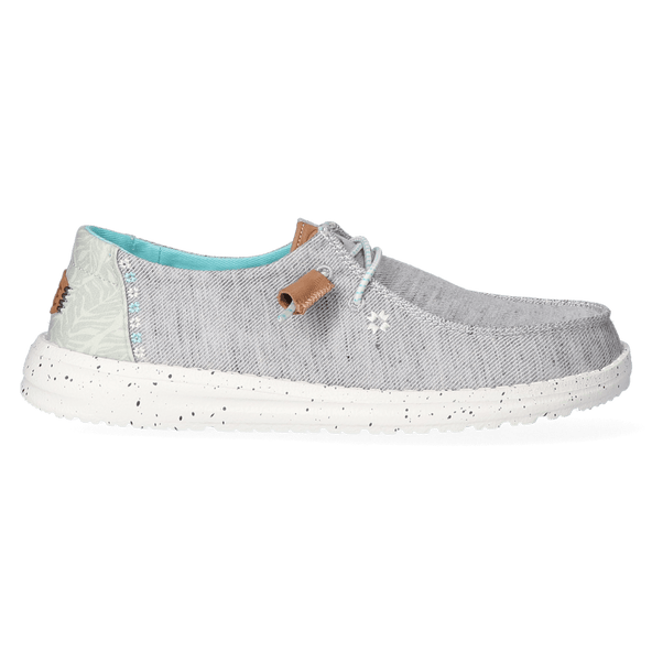 Wendy Heathered Slub Tropical Damen Halbschuhe Grey