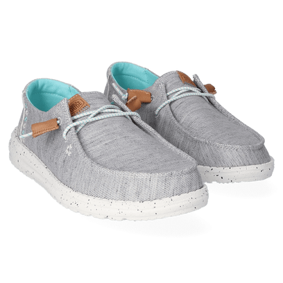 Wendy Heathered Slub Tropical Damen Halbschuhe Grey