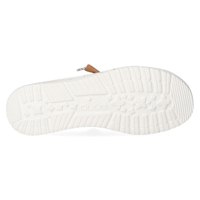 Wendy Heathered Slub Tropical Damen Halbschuhe White