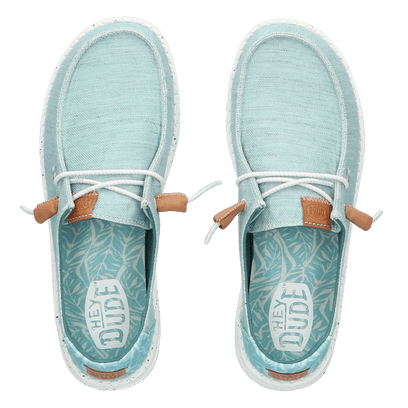 Wendy Heathered Slub Tropical Damen Halbschuhe Aqua