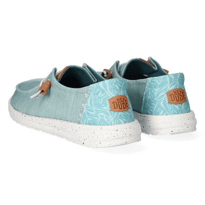 Wendy Heathered Slub Tropical Damen Halbschuhe Aqua