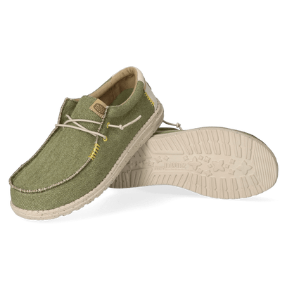 Wally Coastline Jute Herren Halbschuhe Olive