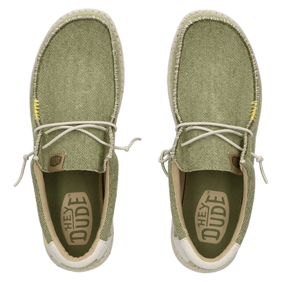 Wally Coastline Jute Herren Halbschuhe Olive