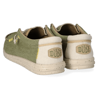 Wally Coastline Jute Herren Halbschuhe Olive