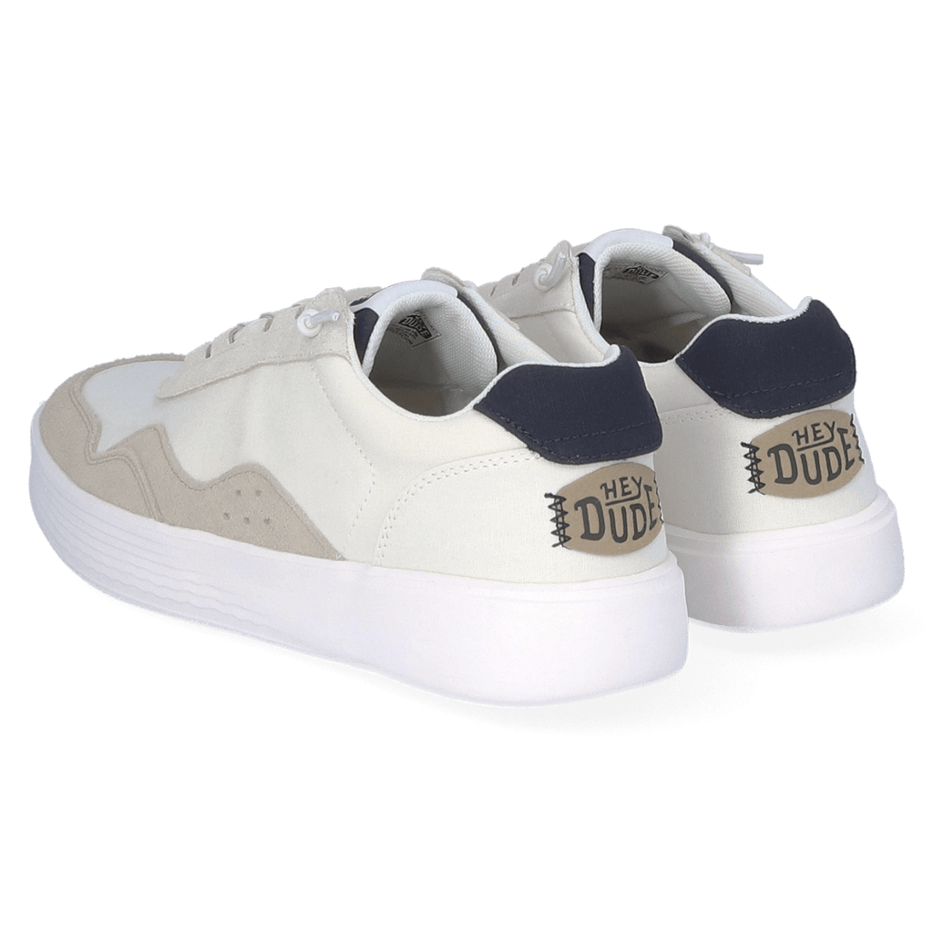 Hudson Canvas Herren Sneaker White/Grey