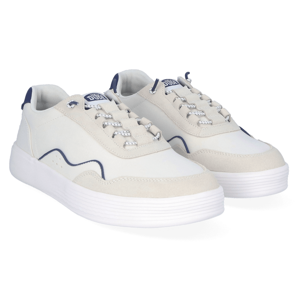 Hudson Canvas Herren Sneaker White/Navy