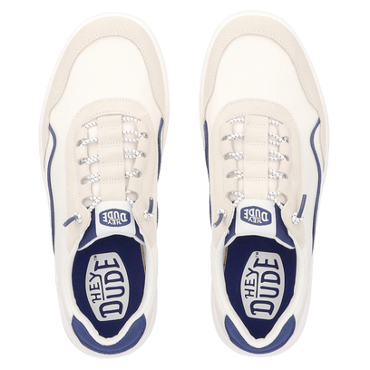 Hudson Canvas Herren Sneaker White/Navy