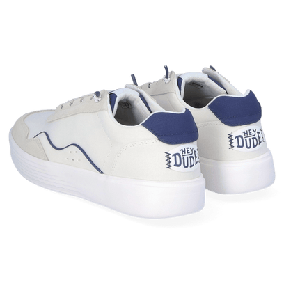 Hudson Canvas Herren Sneaker White/Navy