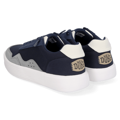 Hudson Canvas Herren Sneaker Navy/Grey