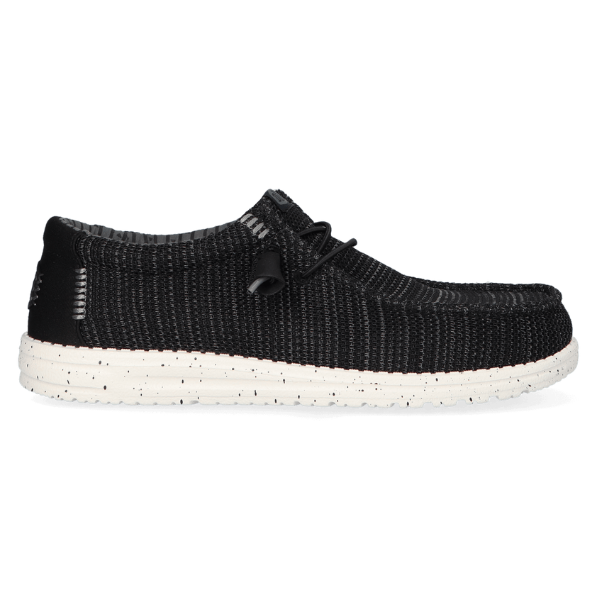 Wally Stretch Sox Herren Halbschuhe Black/White