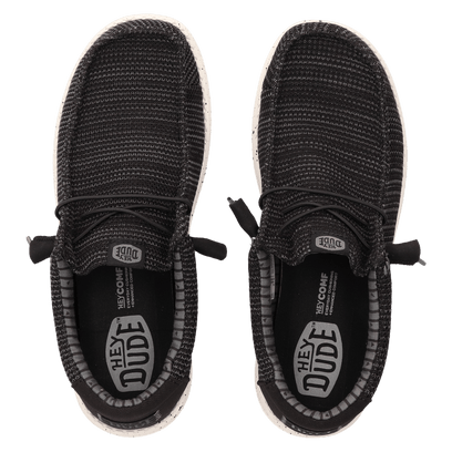 Wally Stretch Sox Herren Halbschuhe Black/White