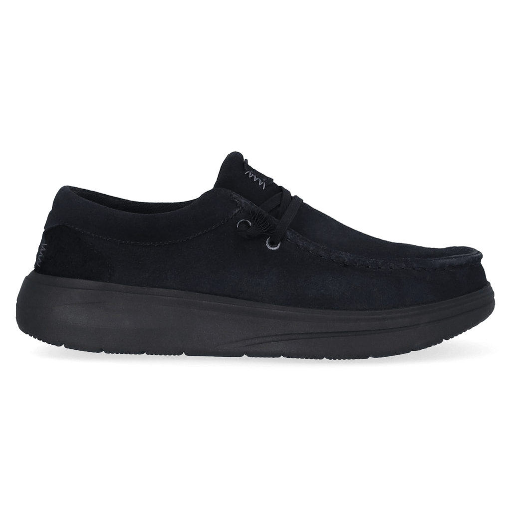 Wally Comf Suede Herren Halbschuhe Black