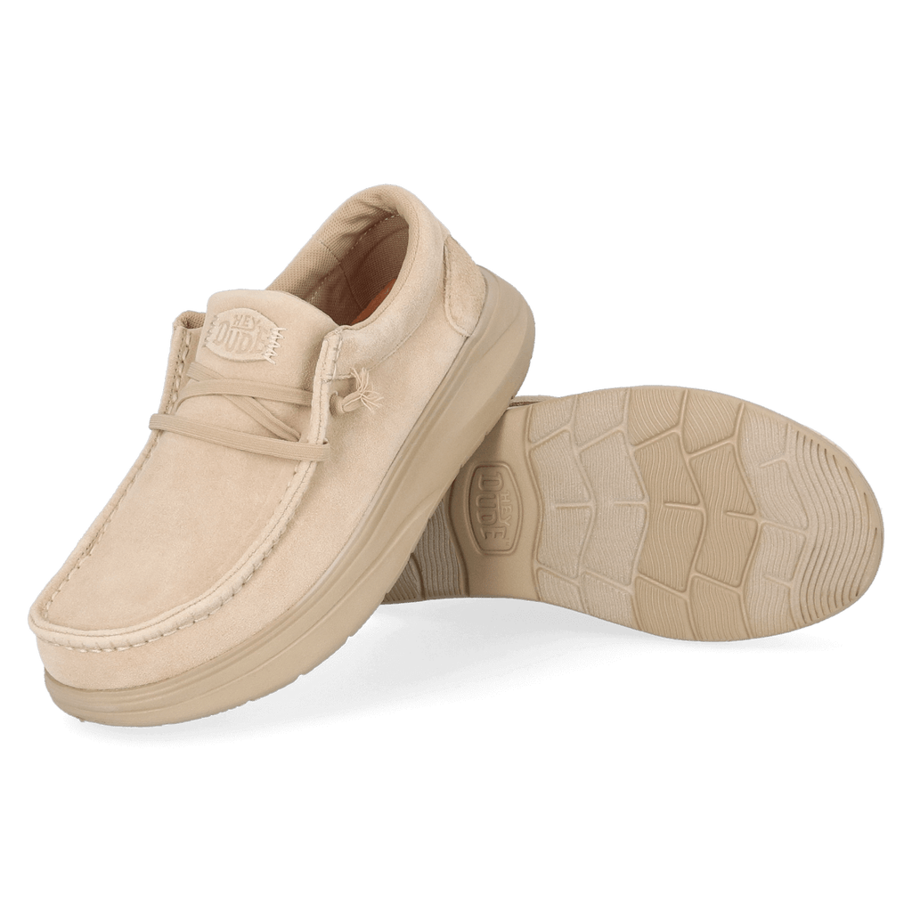 Wally Comf Suede Herren Halbschuhe Tan