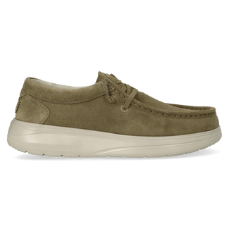 Wally Comf Suede Herren Halbschuhe Dark Olive/Stone Grey