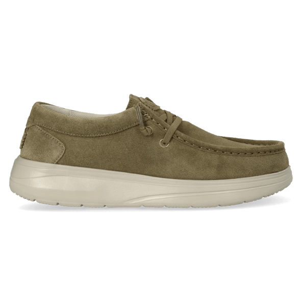 Wally Comf Suede Herren Halbschuhe Dark Olive/Stone Grey