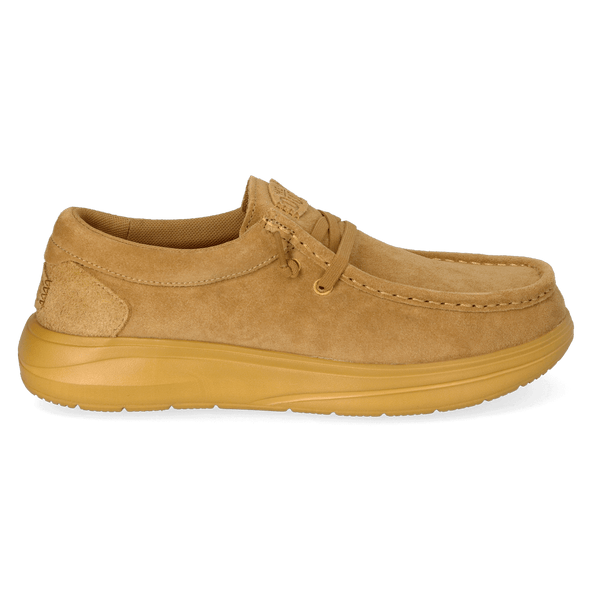 Wally Comf Suede Herren Halbschuhe Golden Yellow