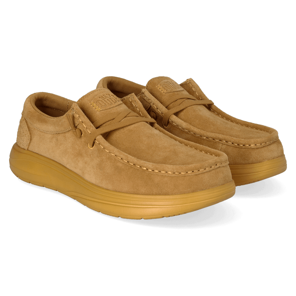 Wally Comf Suede Herren Halbschuhe Golden Yellow