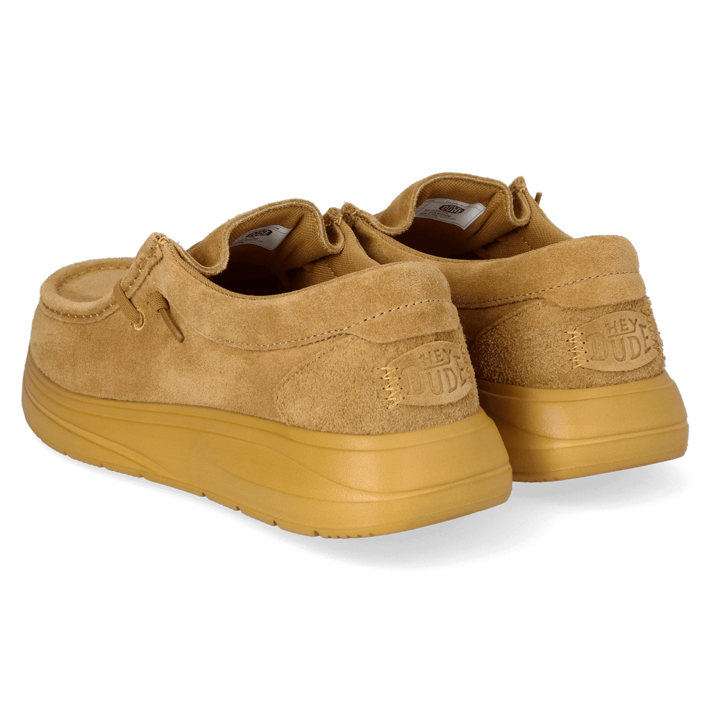 Wally Comf Suede Herren Halbschuhe Golden Yellow