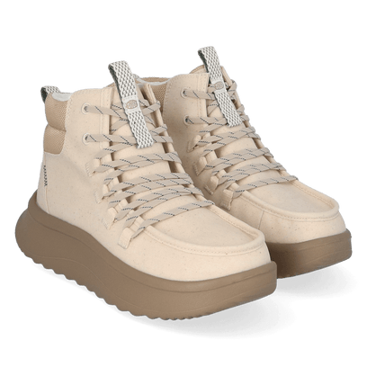 Wendy Apres Coated Twill Damen Boots Ivory