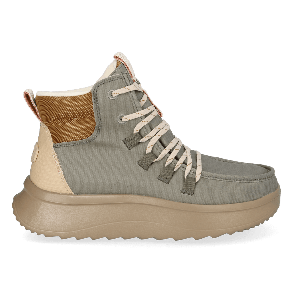 Wendy Apres Coated Twill Damen Boots Olive