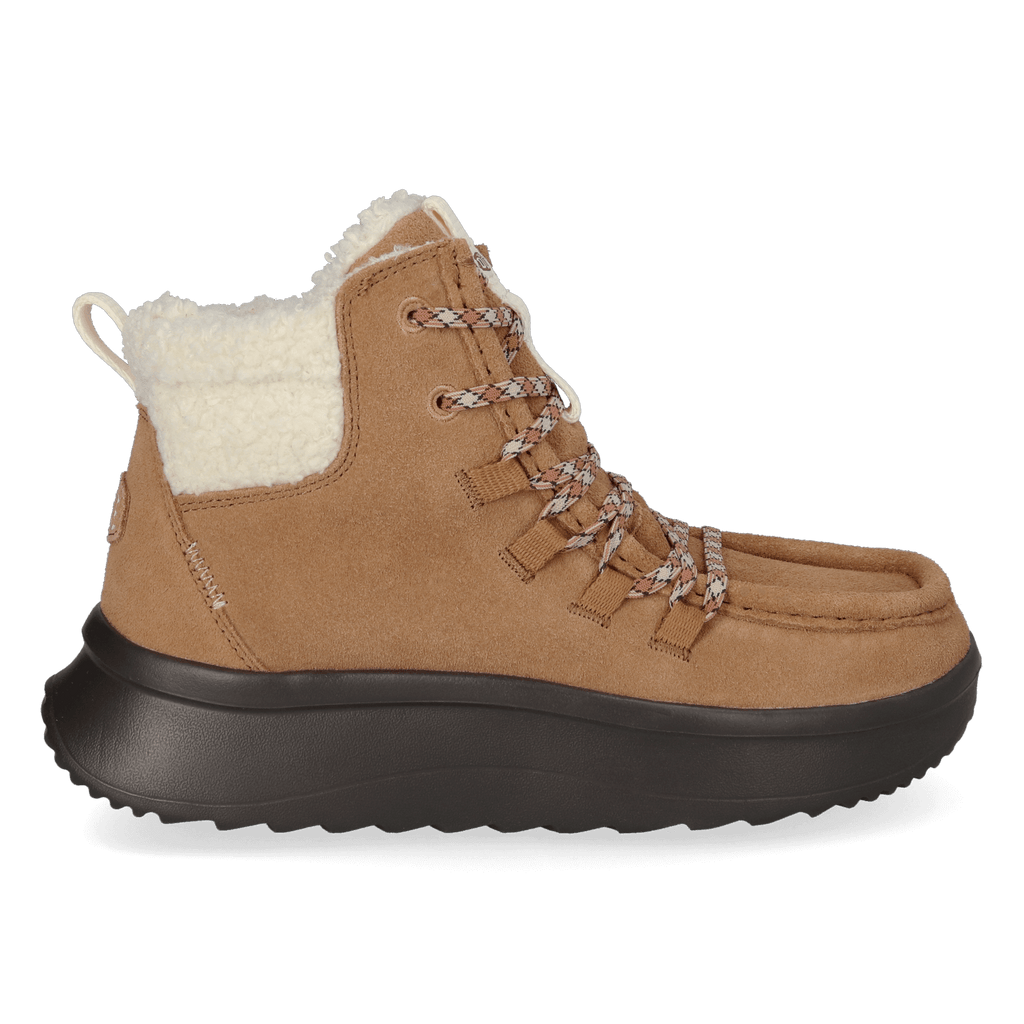 Wendy Apres Suede Cozy Damen Boots Chestnut/Black