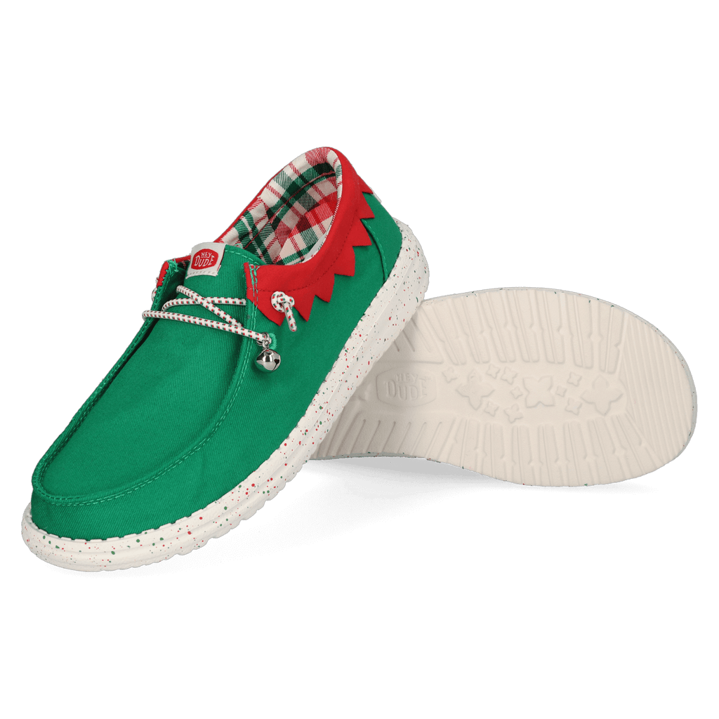 Wally Holiday Elf Herren Weihnachtsschuhe Green/Red