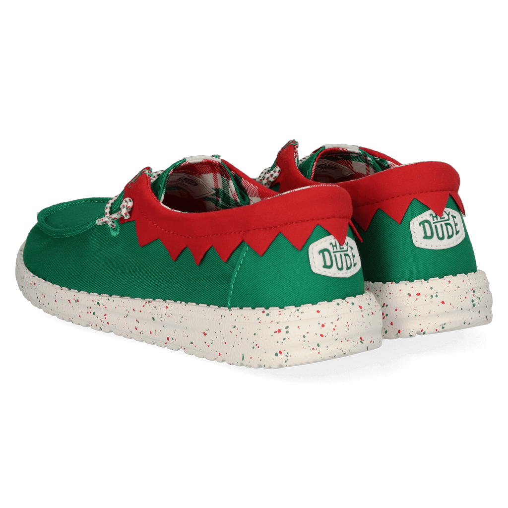 Wally Holiday Elf Herren Weihnachtsschuhe Green/Red