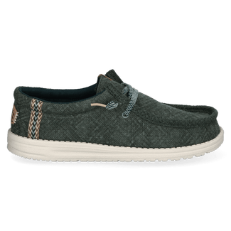 Wally Jute Herren Halbschuhe Sea Green