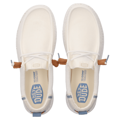 Wally Craft Linen Herren Halbschuhe White/Stone Grey