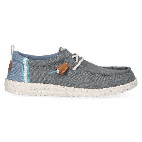 Wally Craft Linen Herren Halbschuhe Monument Grey/Faded Denim