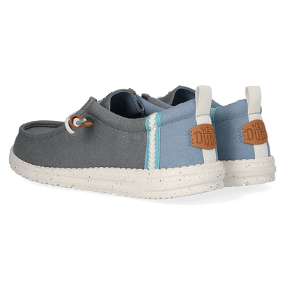 Wally Craft Linen Herren Halbschuhe Monument Grey/Faded Denim