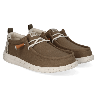 Wally Craft Linen Herren Halbschuhe Timber/Silver Birch