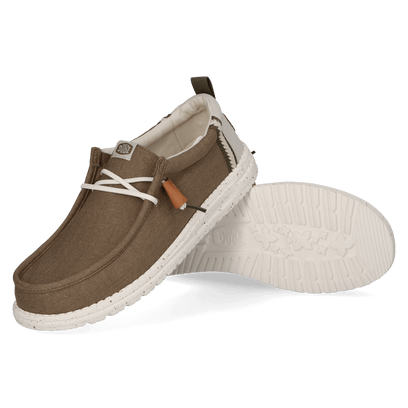 Wally Craft Linen Herren Halbschuhe Timber/Silver Birch
