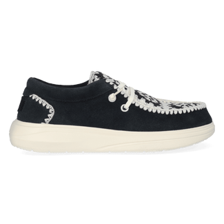 Wendy Comf Suede Crochet Damen Halbschuhe Black/Multi