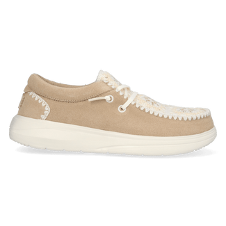 Wendy Comf Suede Crochet Damen Halbschuhe Irish Cream/Multi