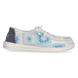 Wendy Cottage Crochet Damen Halbschuhe Bay Blue/Multi