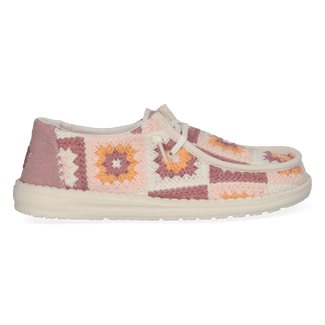 Wendy Cottage Crochet Damen Halbschuhe Petal Pink/Multi